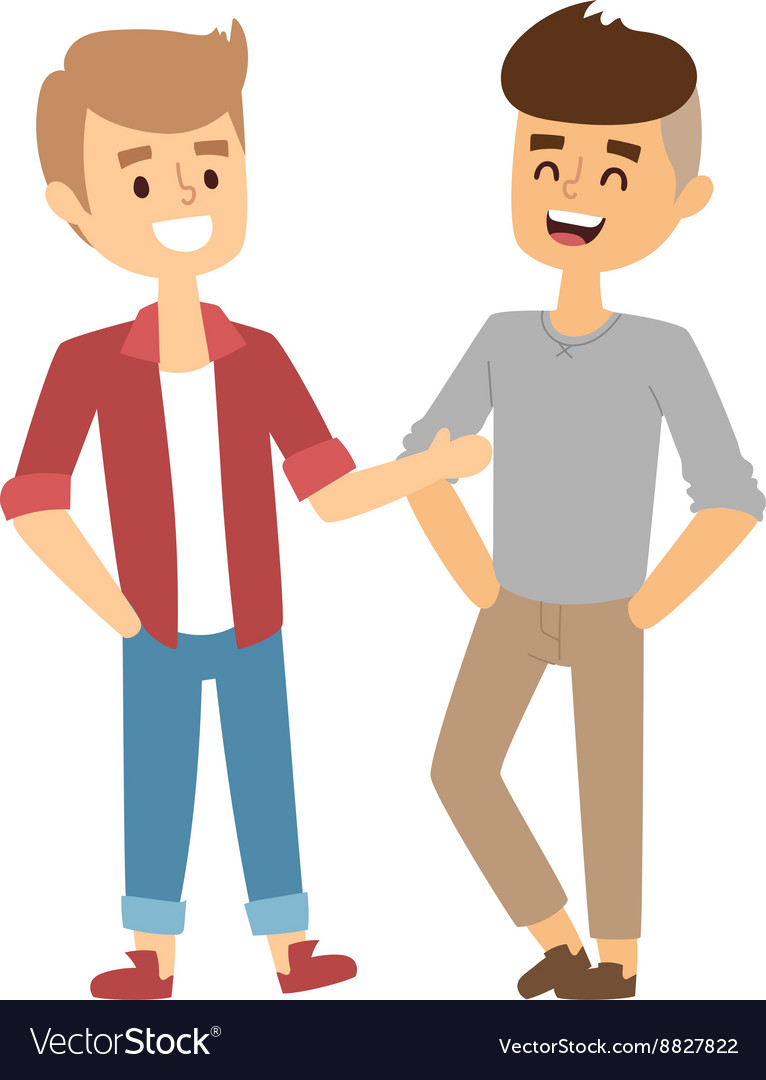 Download Two friends Royalty Free Vector Image - VectorStock