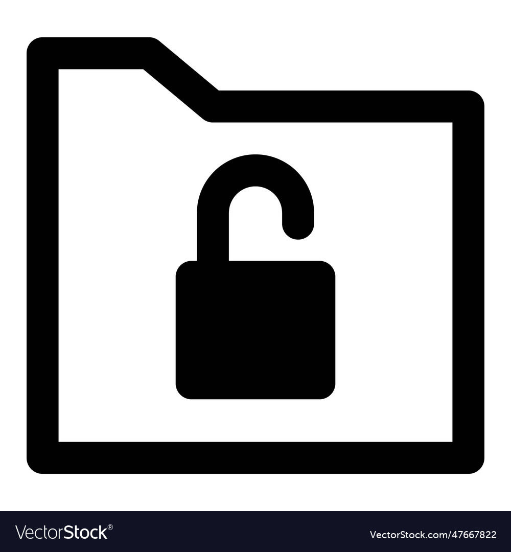 Unlocked folder files are accessible to all users
