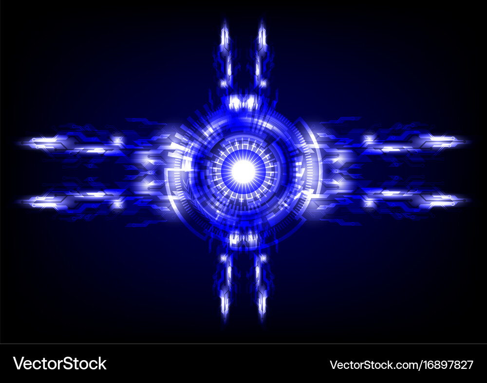 Blue abstract technology background Royalty Free Vector