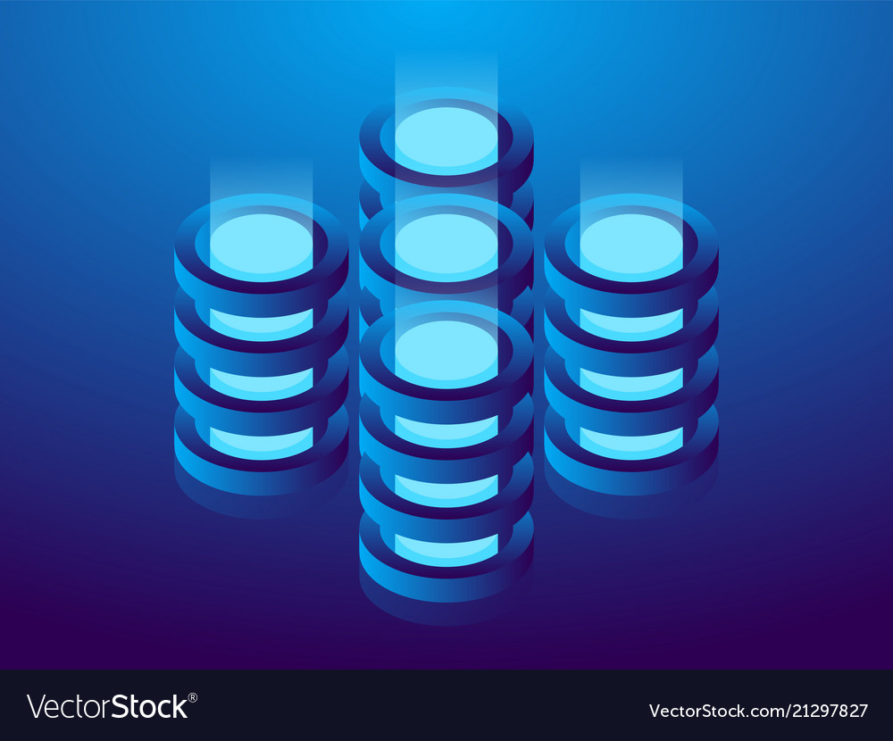 Cryptocurrency and blockchain vector image Cryptocurrency and blockchain