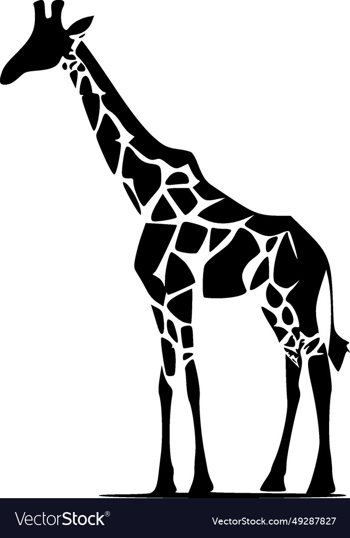 Giraffe - minimalist and flat logo