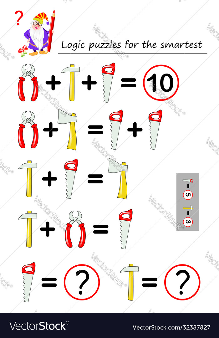 Logic Game Smartest Puzzle Help Worker Finish Building Houses Find Stock  Vector by ©Nataljacernecka 458172810