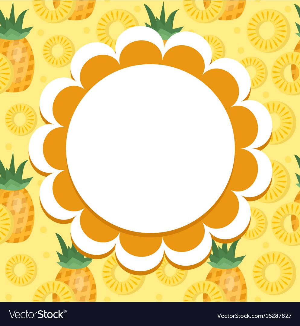 Pineapple Label Template - Tropical Fruit