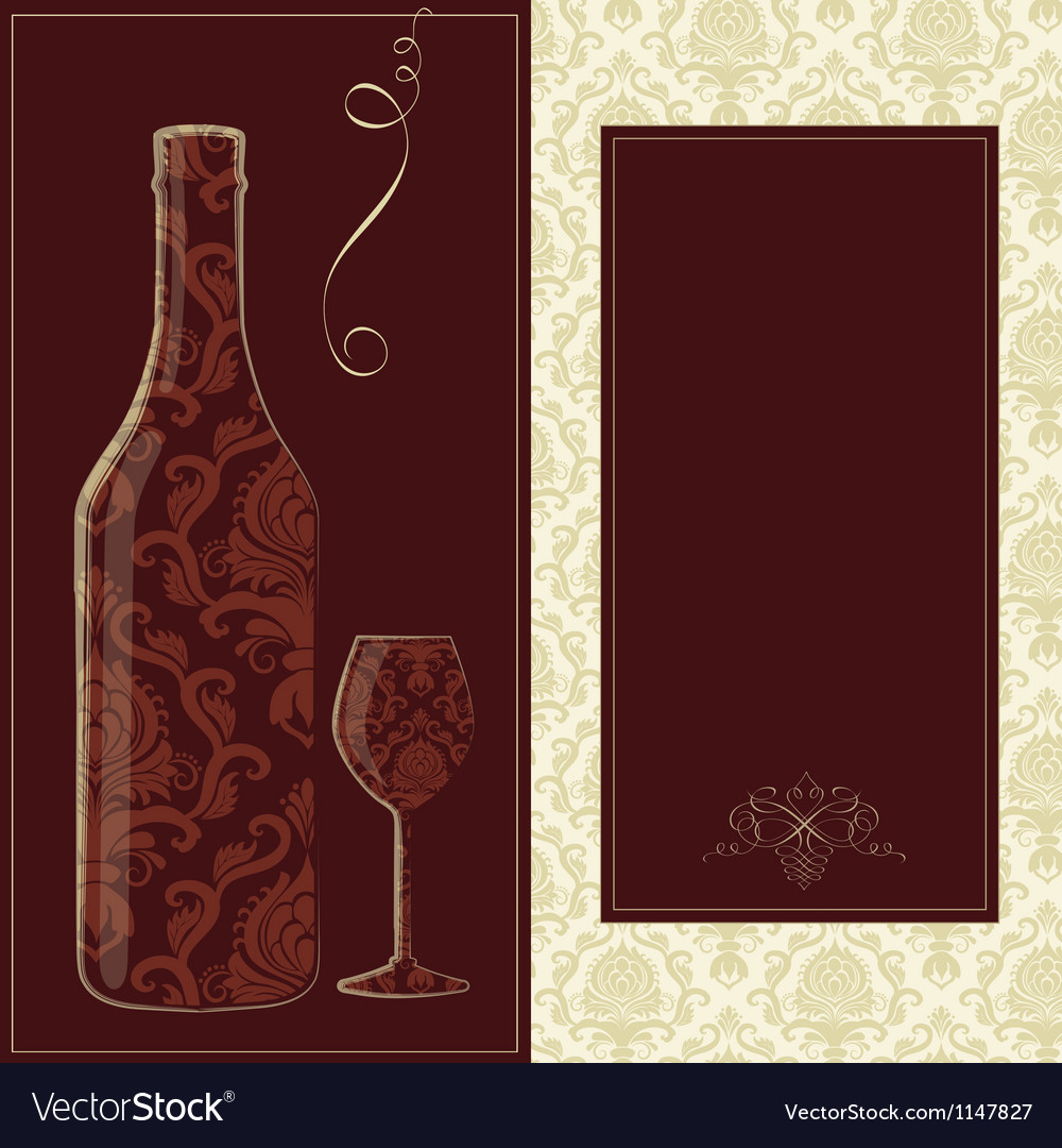 Wino menu card