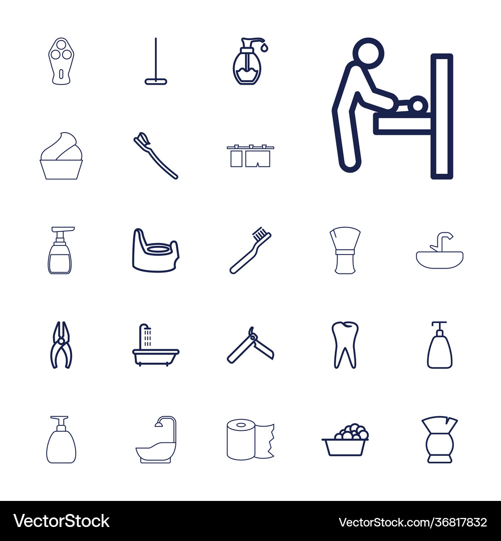 22 hygiene icons Royalty Free Vector Image - VectorStock