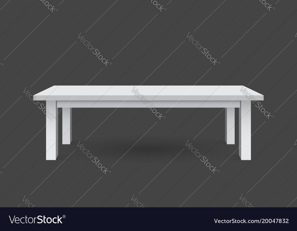 3d table for object presentation empty white top
