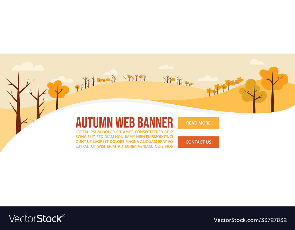 Herbst oder Herbst Web-Banner-Design