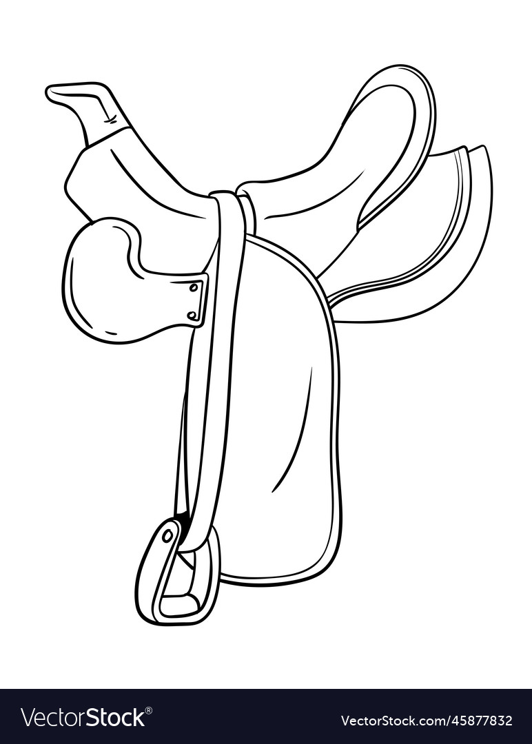 Horse Saddle Coloring Pages