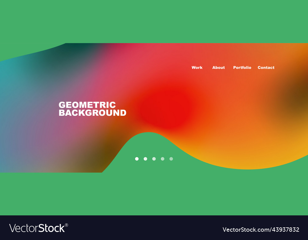 Flowing gradient colors and round elements Vector Image Flowing gradient colors and round elements