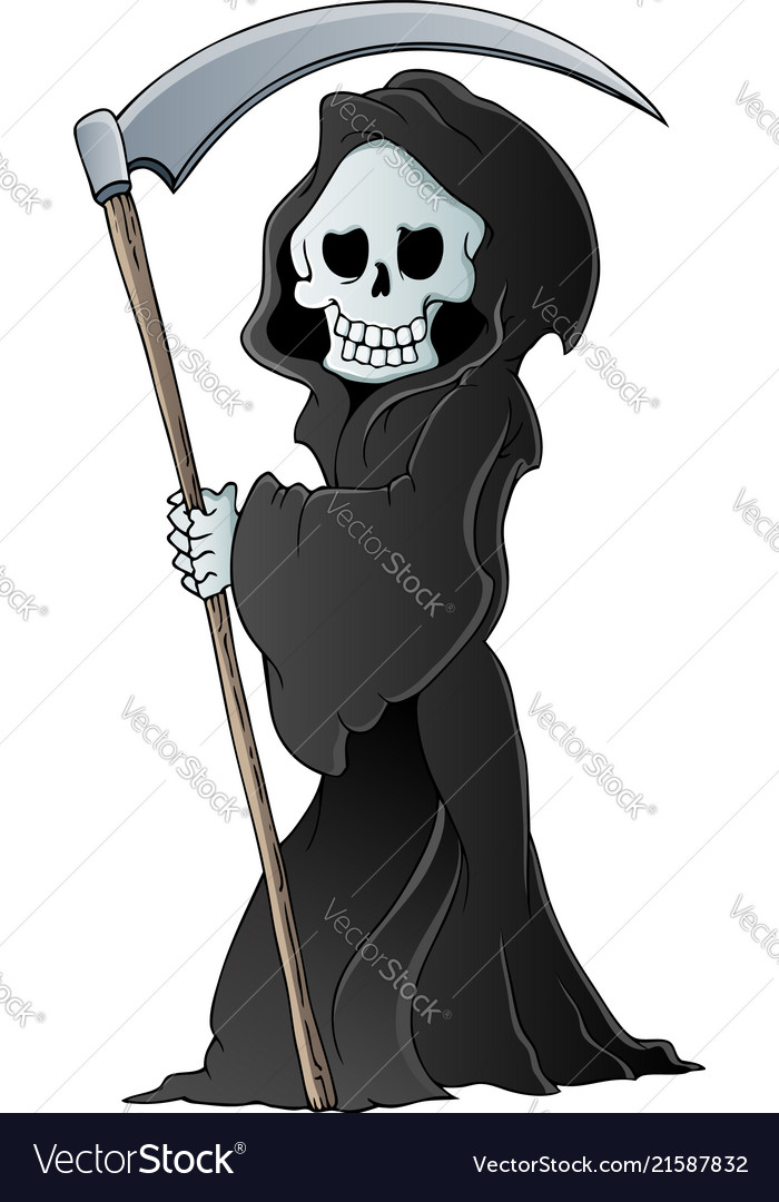 Grim reaper theme image 3 Royalty Free Vector Image