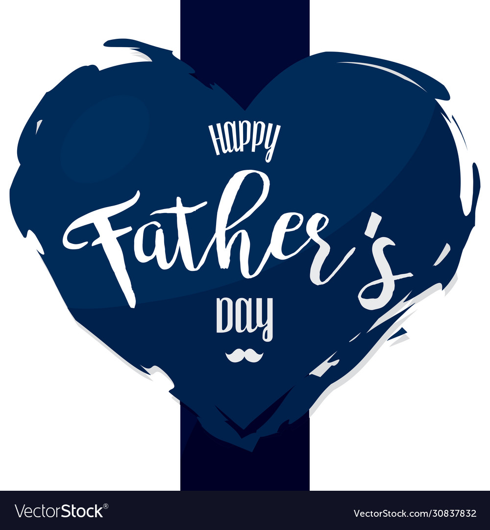 Happy fathers day card Royalty Free Vector Image