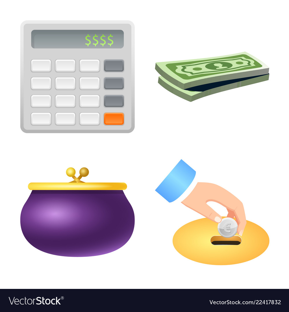 Isolated object of bank and money logo collection