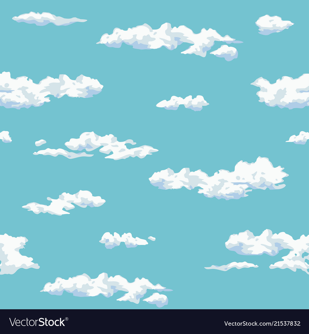 Pattern cloud Royalty Free Vector Image - VectorStock