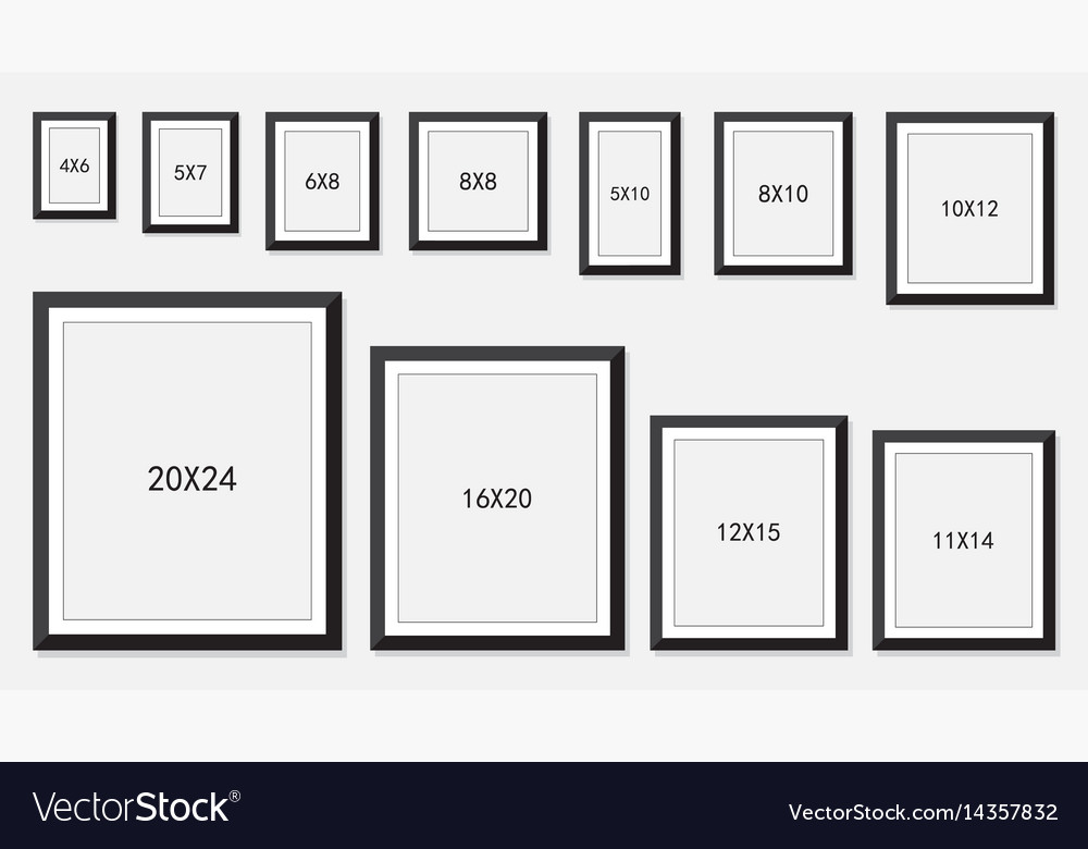 picture frame sizes