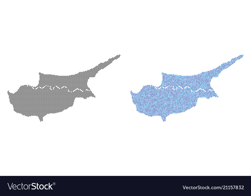 Pixel cyprus countries map abstractions