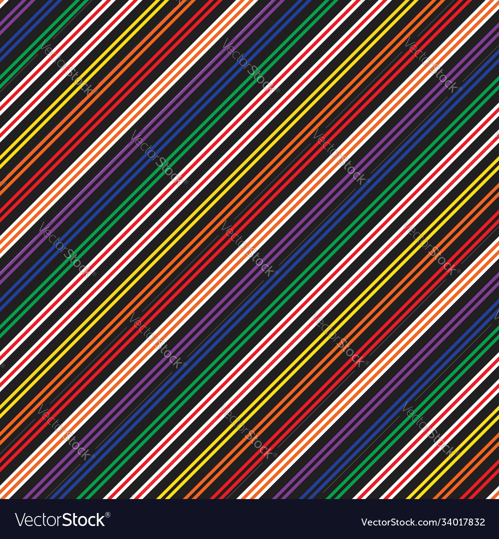 Rainbow stripe seamless pattern background vector image Rainbow stripe seamless pattern background