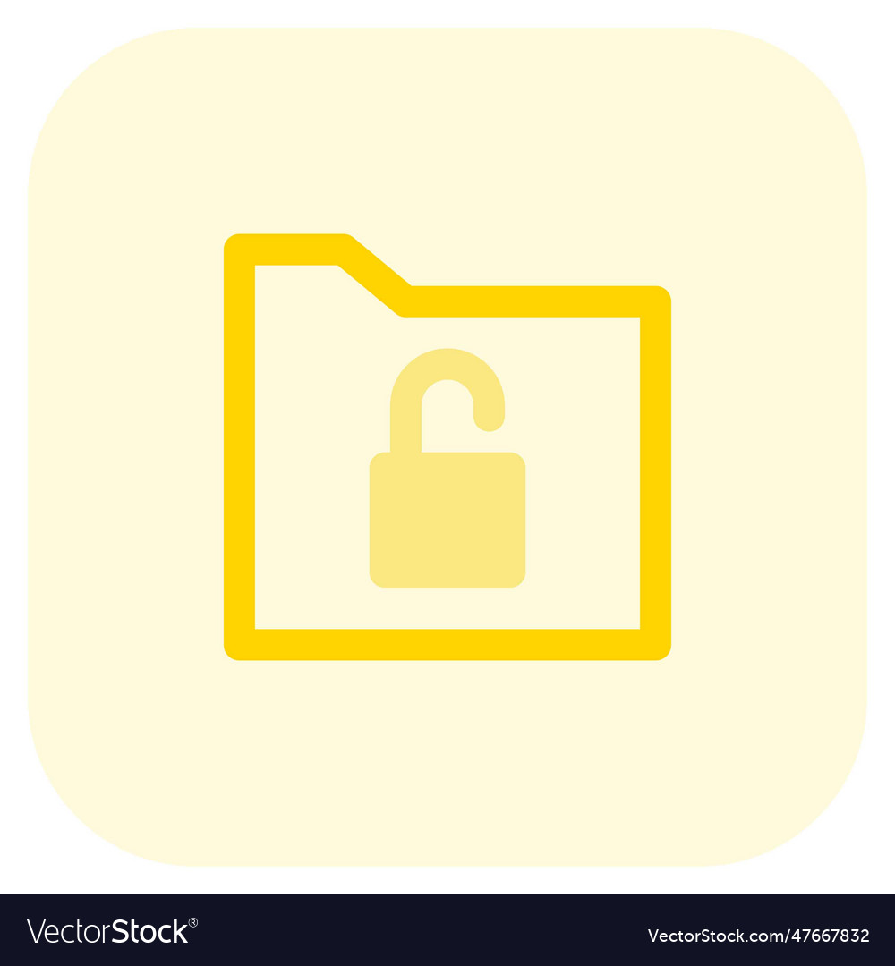 Unlocked folder files are accessible to all users