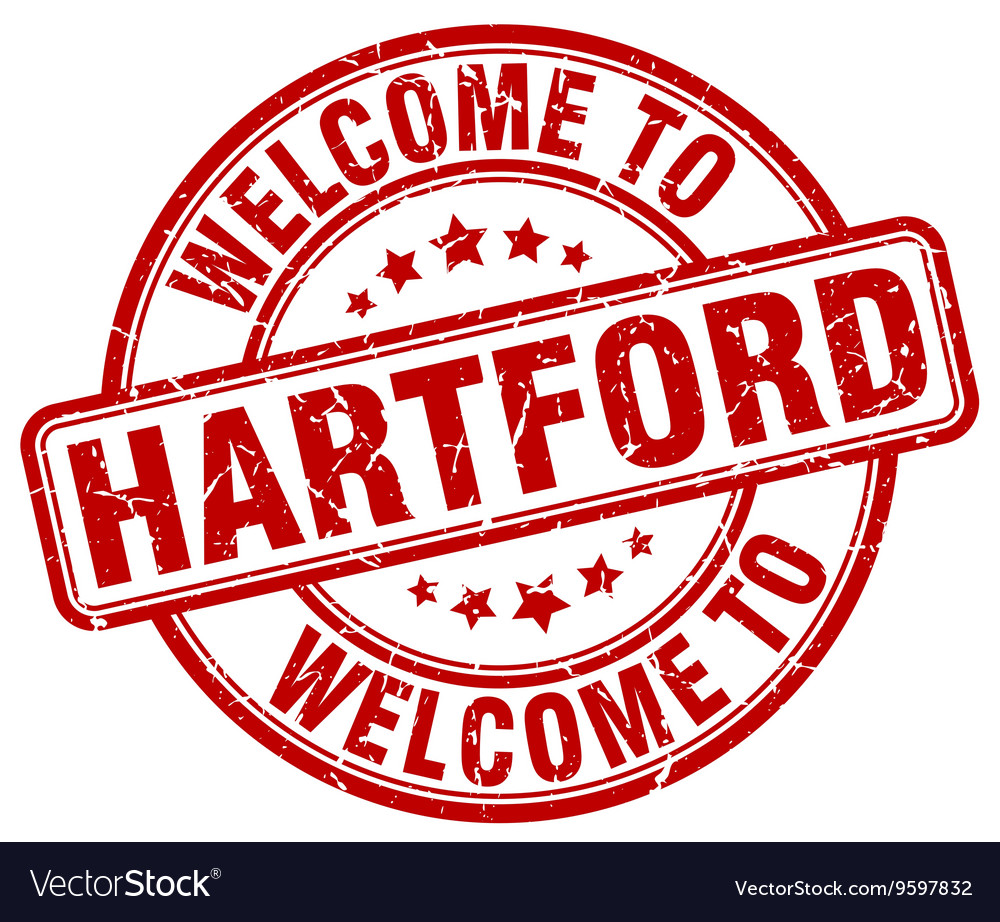 Welcome to hartford Royalty Free Vector Image - VectorStock