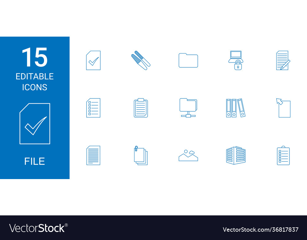 15 file icons