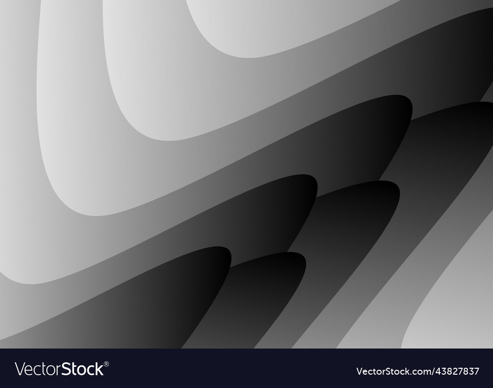 Abstract curve stripe pattern background in black