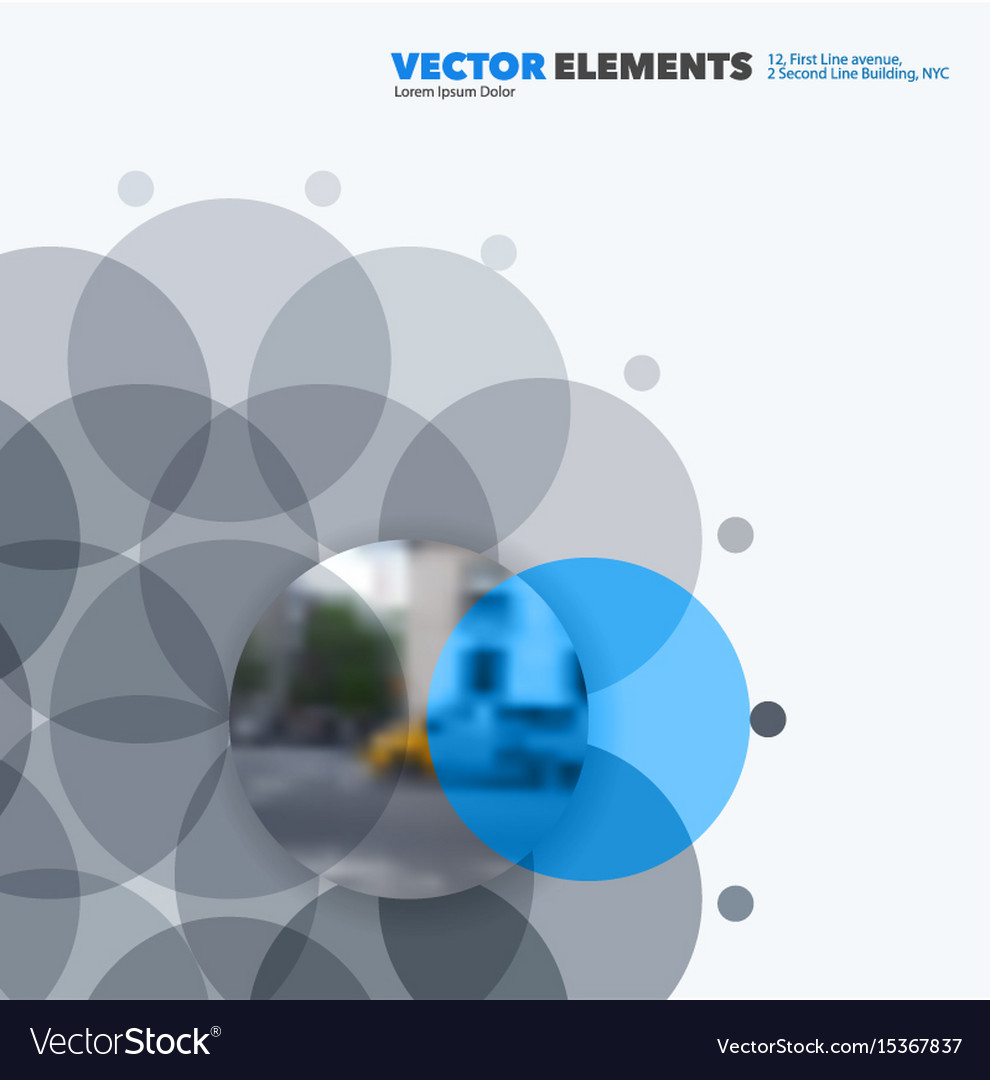 Abstract design elements for graphic layout