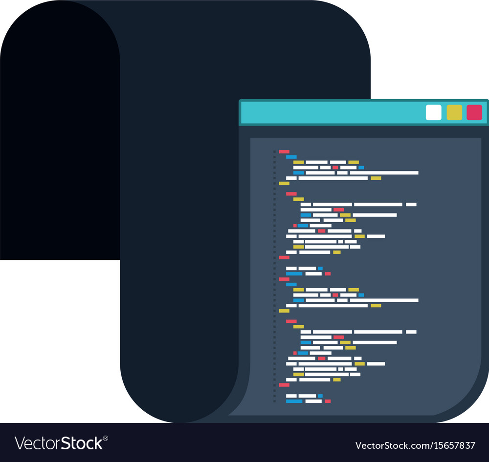 Color silhouette of programming window with long