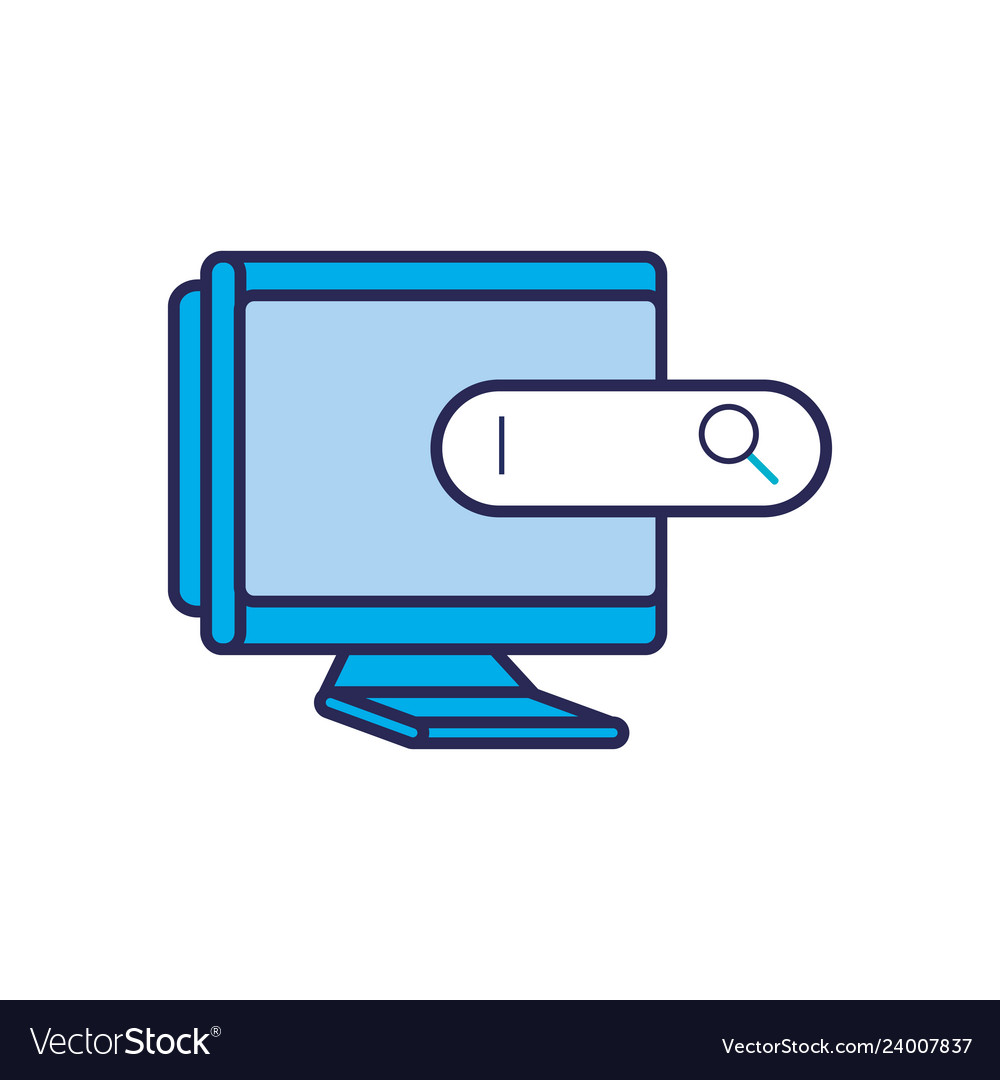 Computer monitor with browser bar