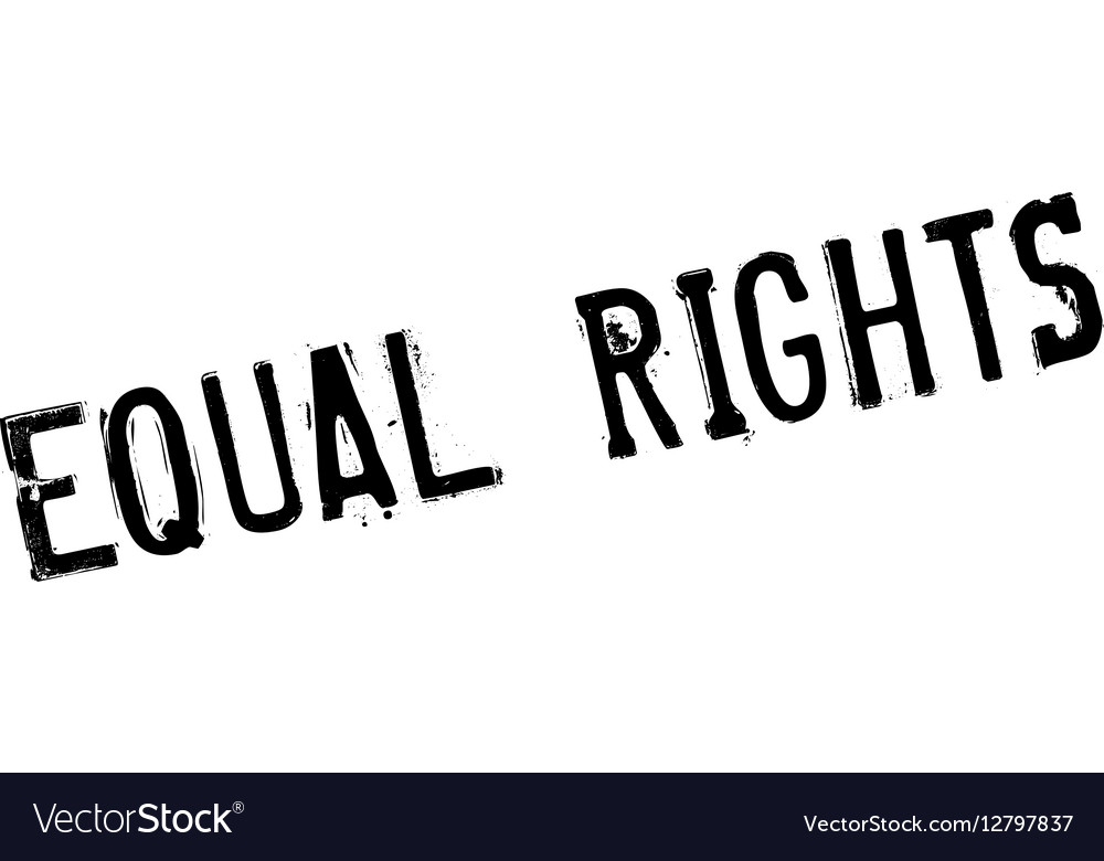 Equal Rights rubber stamp Royalty Free Vector Image