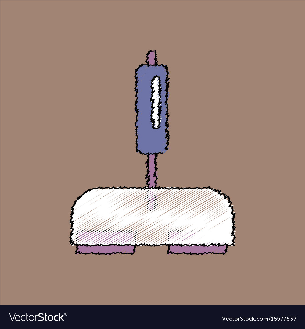 Flat shading style icon playing joystick