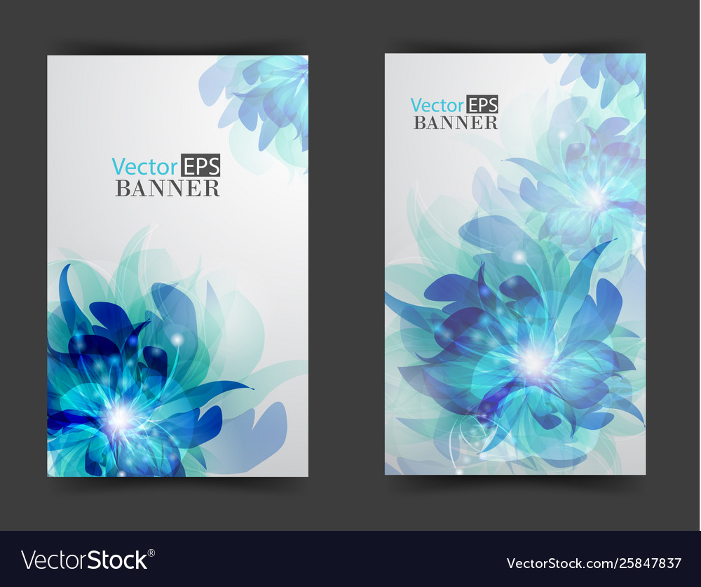 Flower background brochure template Royalty Free Vector