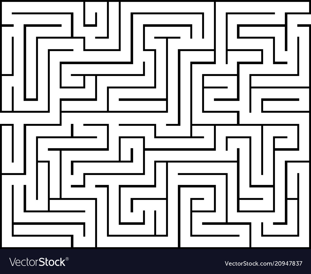 Rectangle maze isolated