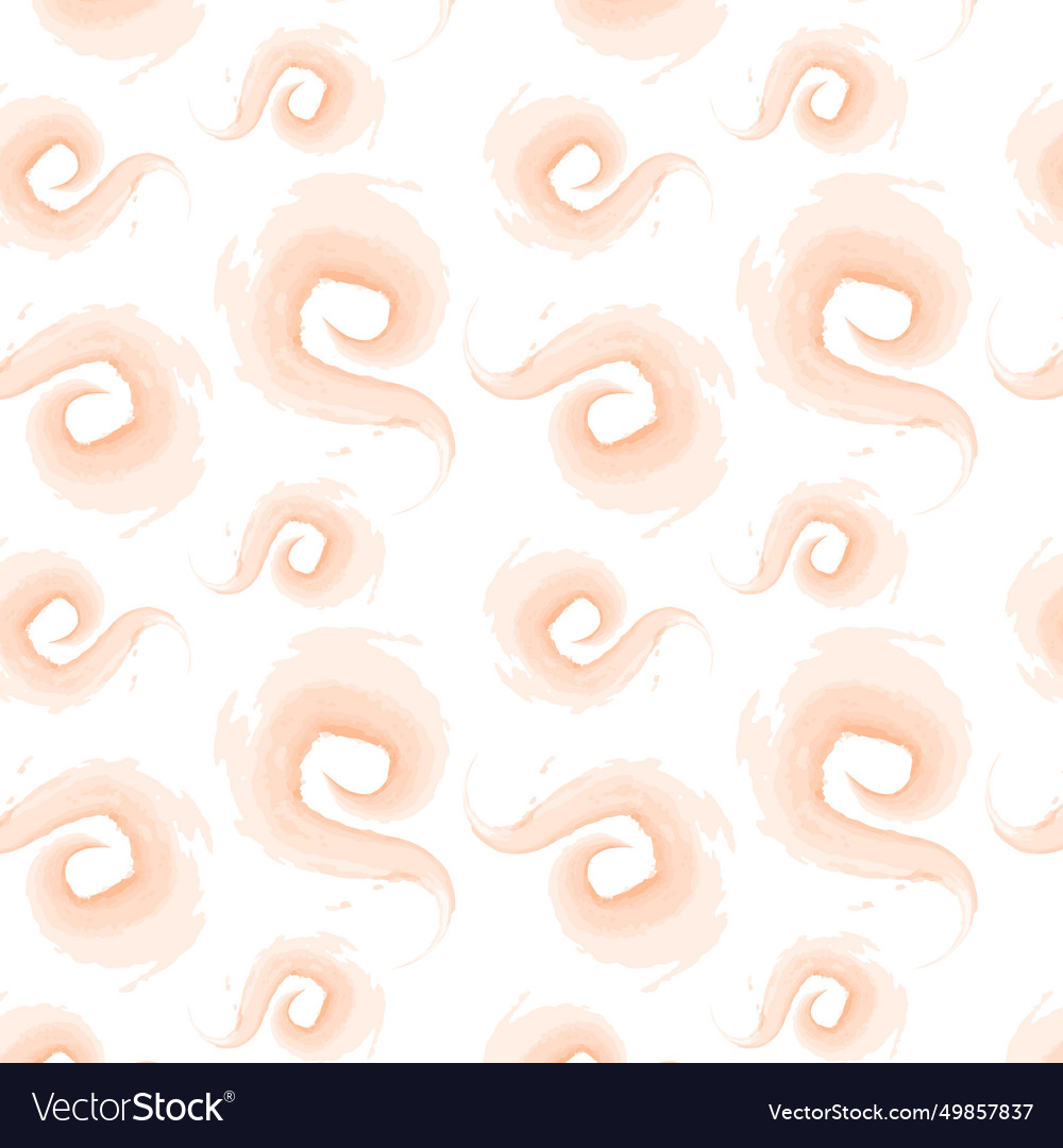 Seamless pattern of abstract circle brush strokes vector image Seamless pattern of abstract circle brush strokes