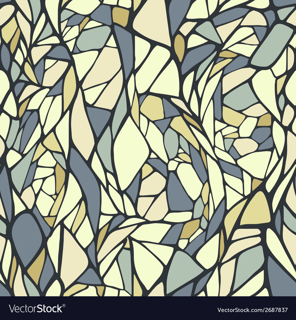Seamless pattern with hand drawn abstract