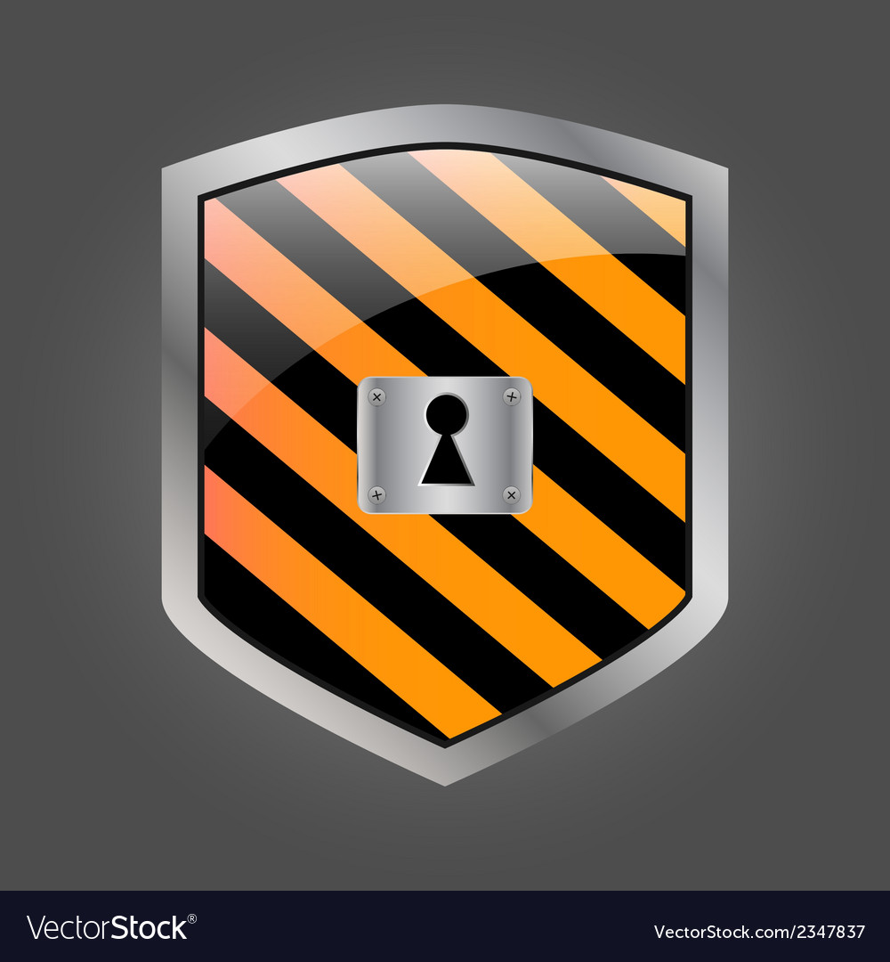 Security shield with keyhole