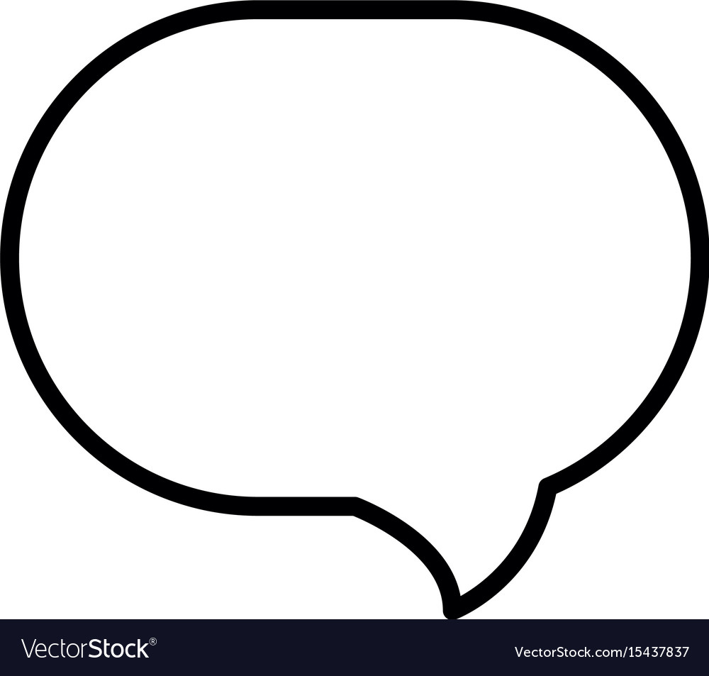 Speech buccle message icon Royalty Free Vector Image