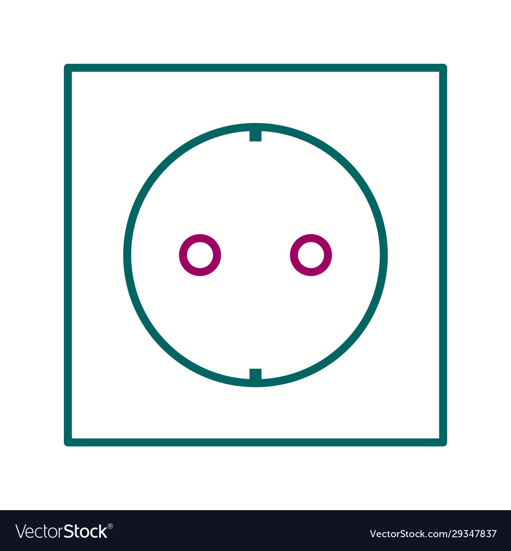 Unique socket ii line icon