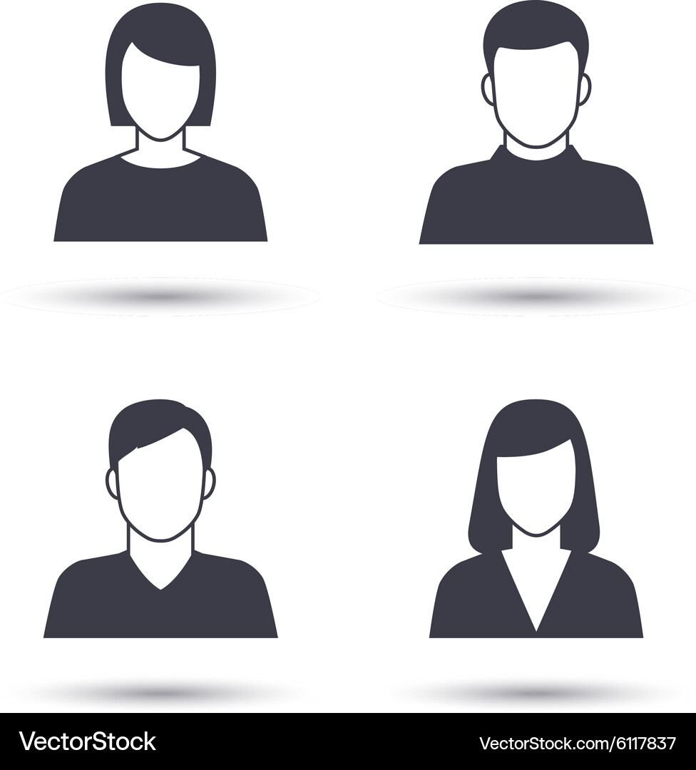User icons Royalty Free Vector Image - VectorStock