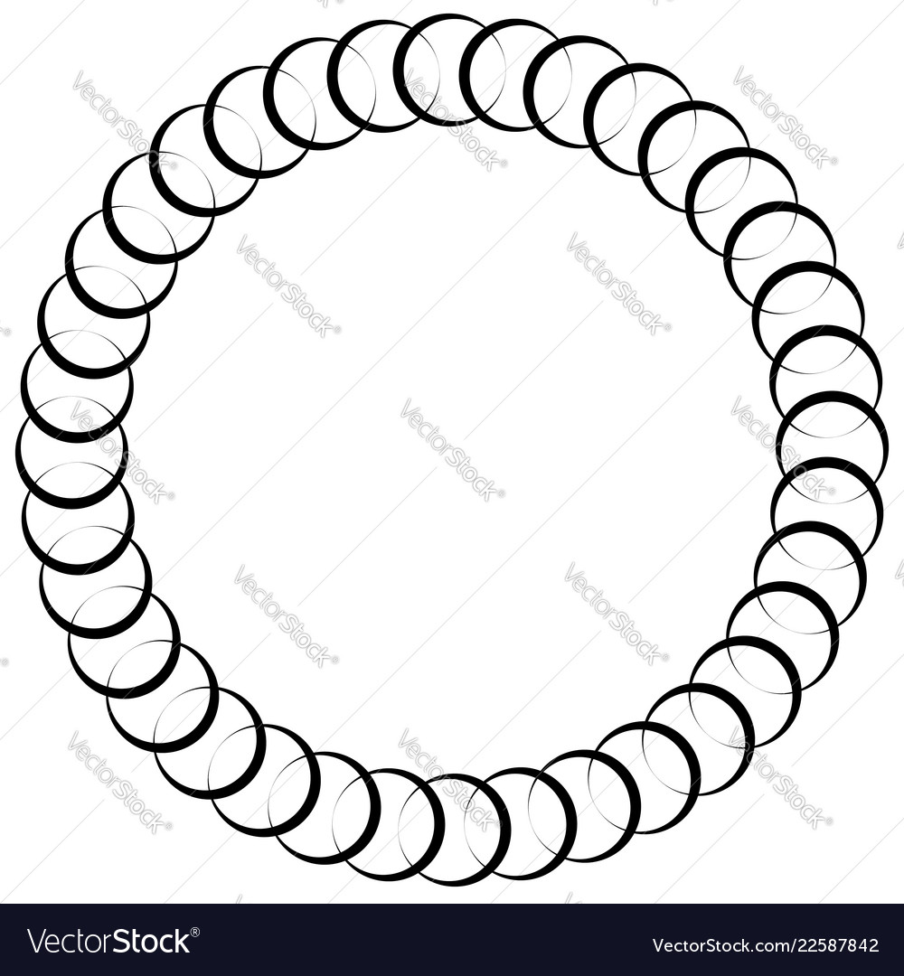 Abstract circular spiral element isolated