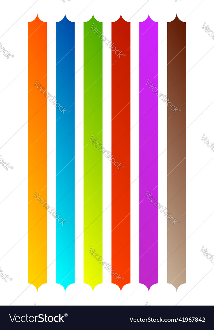 Banner button bar shapes with blank empty space vector image Banner button bar shapes with blank empty space