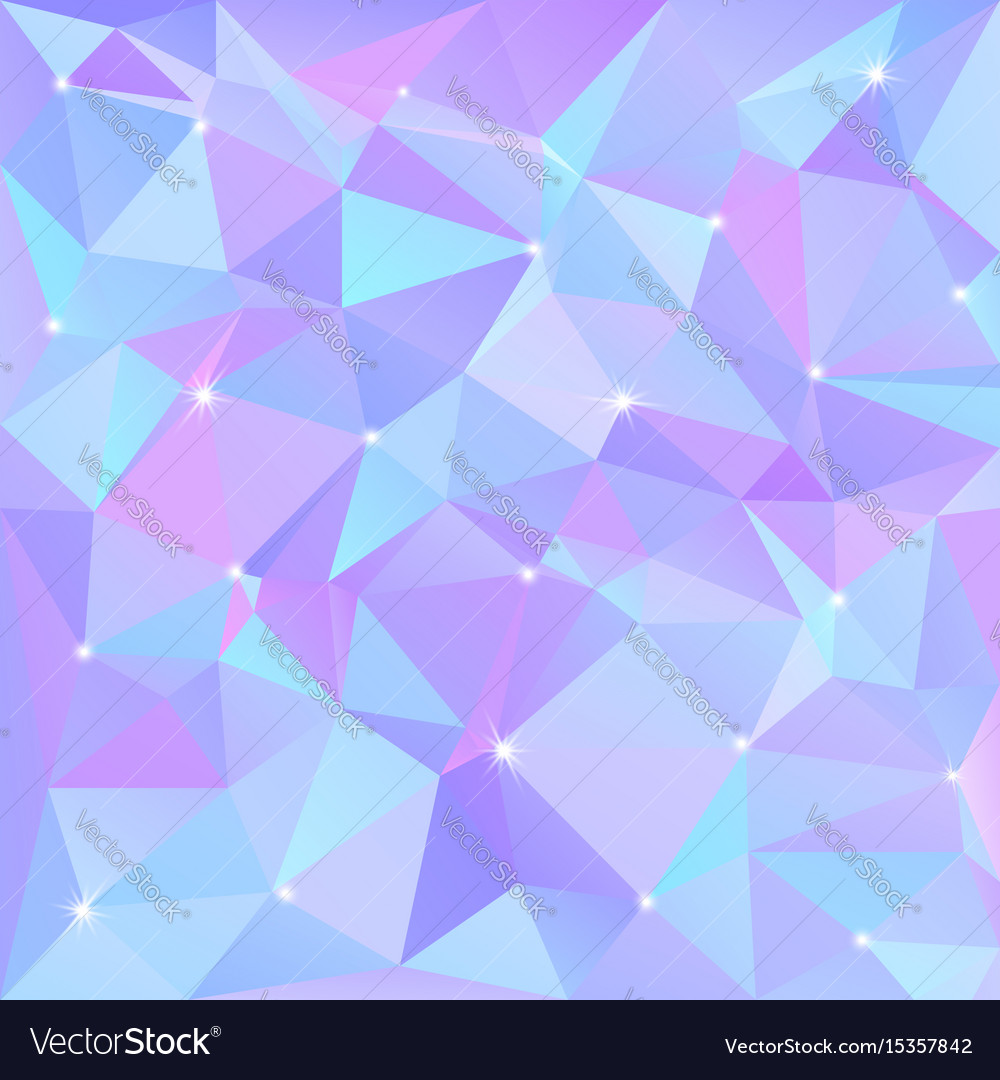 Beautiful blue abstract background of triangles Vector Image