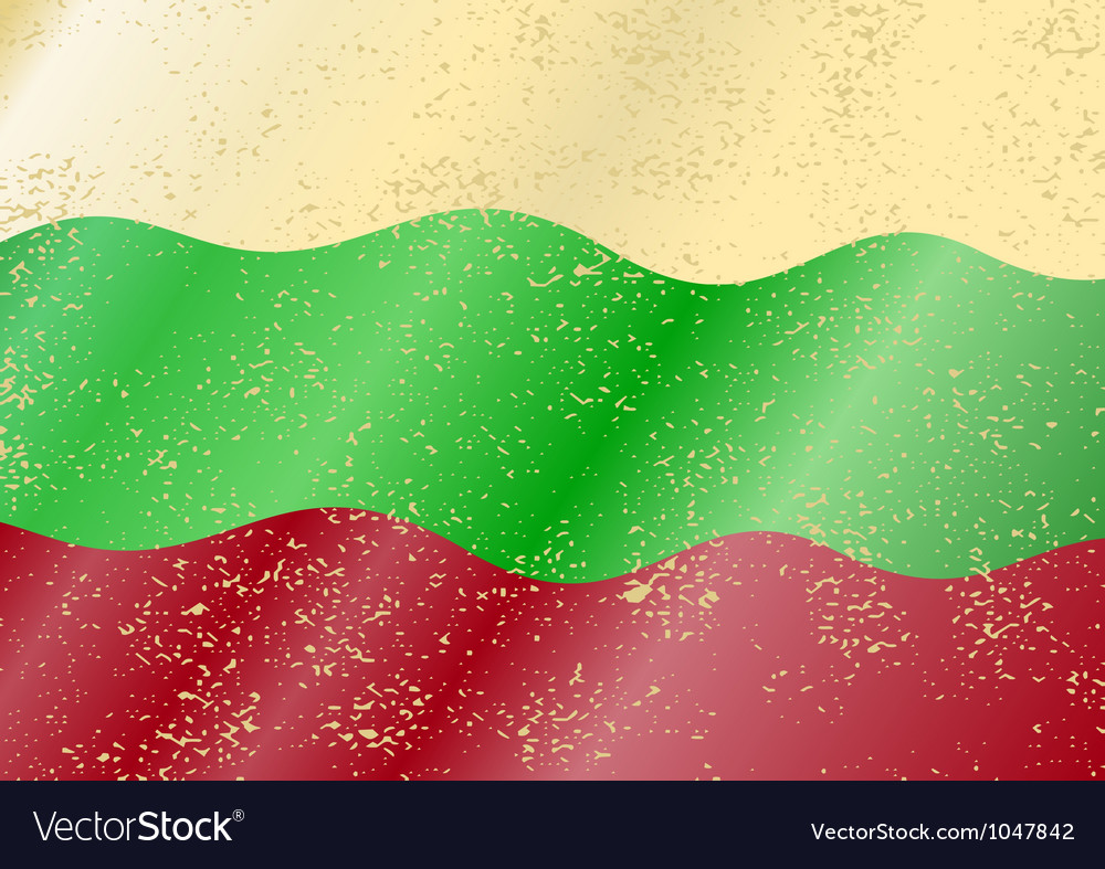 Bulgarian Grunge Flag Royalty Free Vector Image