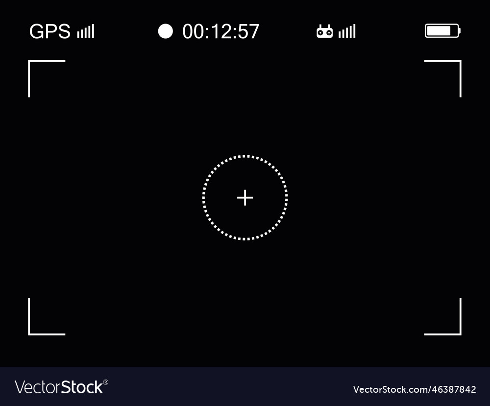 Copter frame viewfinder screenmodern focusing