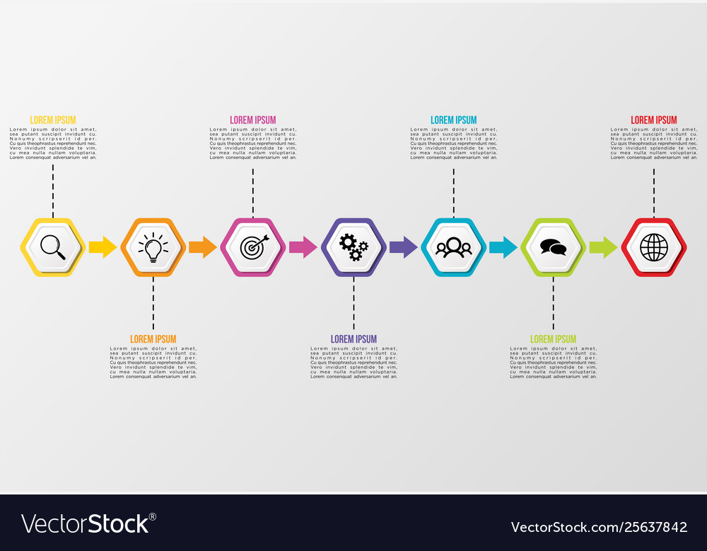 Infografische Designvorlage mit Optionen Schritten