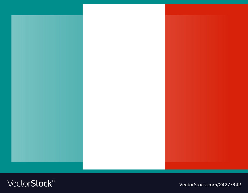 Italy flag official colors and proportion