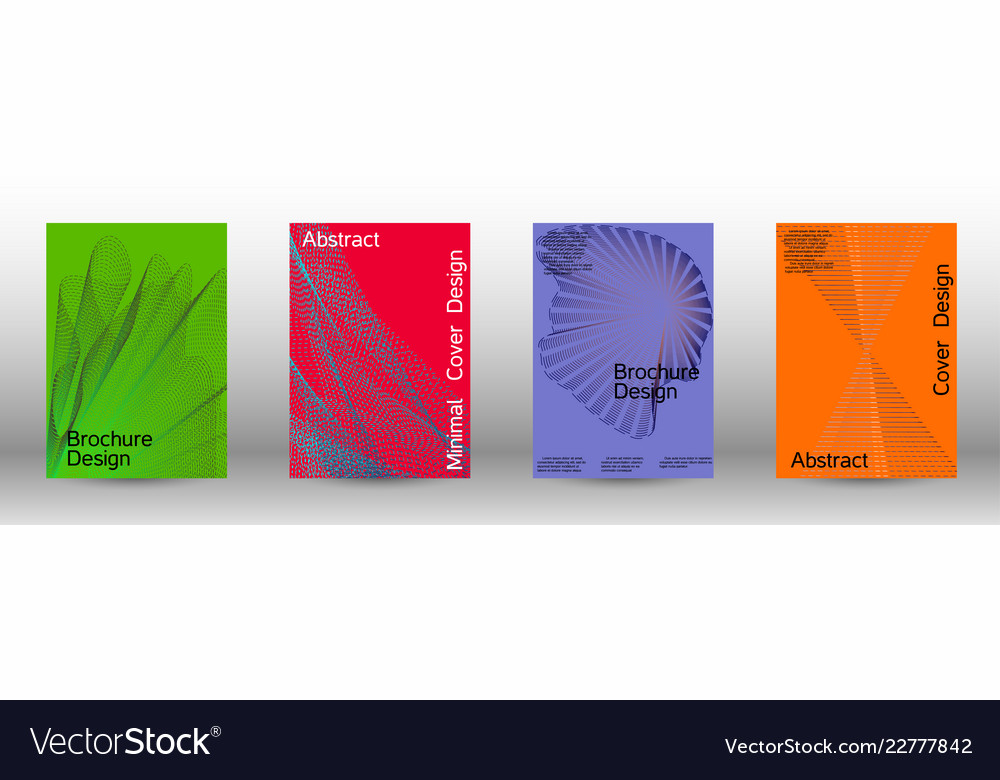 Minimal cover design with linear waves vector image Minimal cover design with linear waves