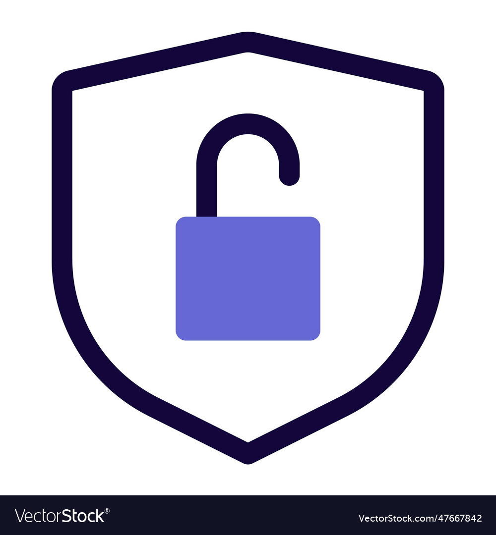 Security lock opened a warning indication