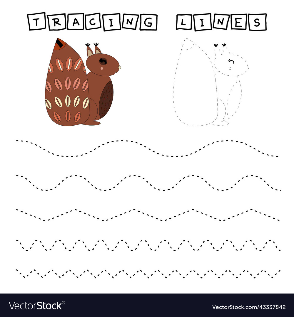 Tracing lines 3 vector image Tracing lines 3