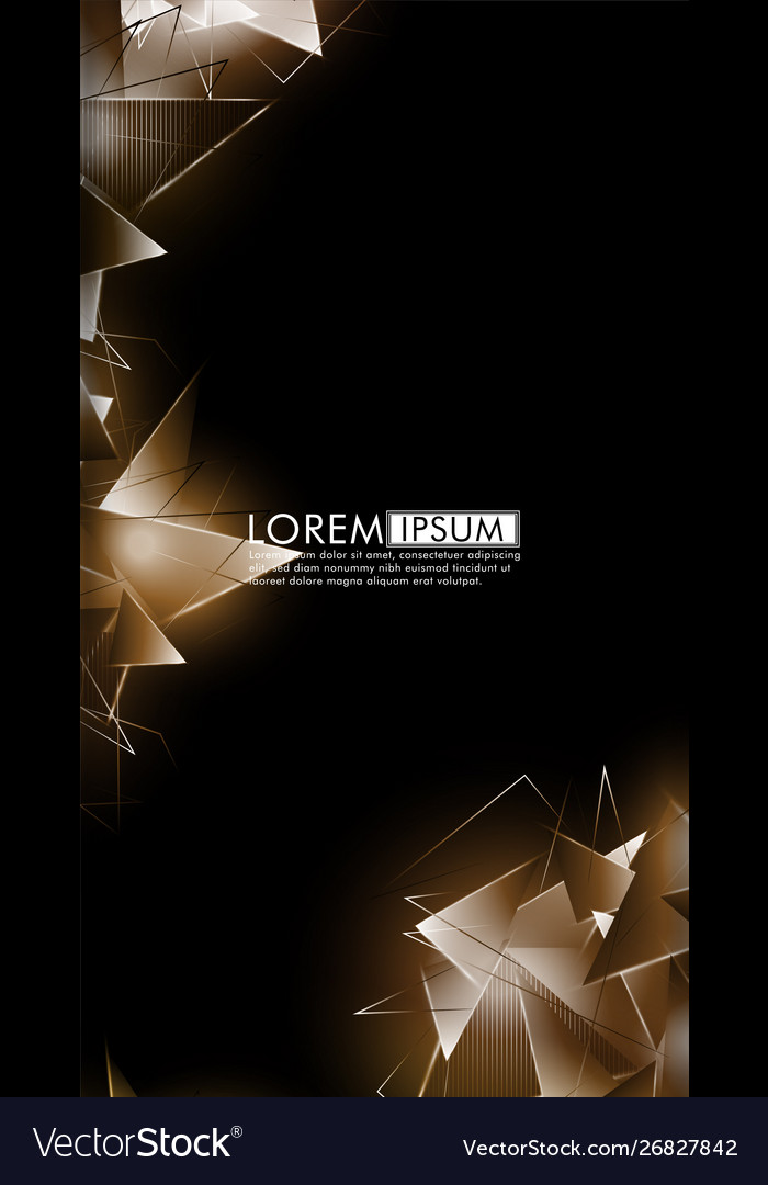 Vertical triangle background abstract composition vector image Vertical triangle background abstract composition