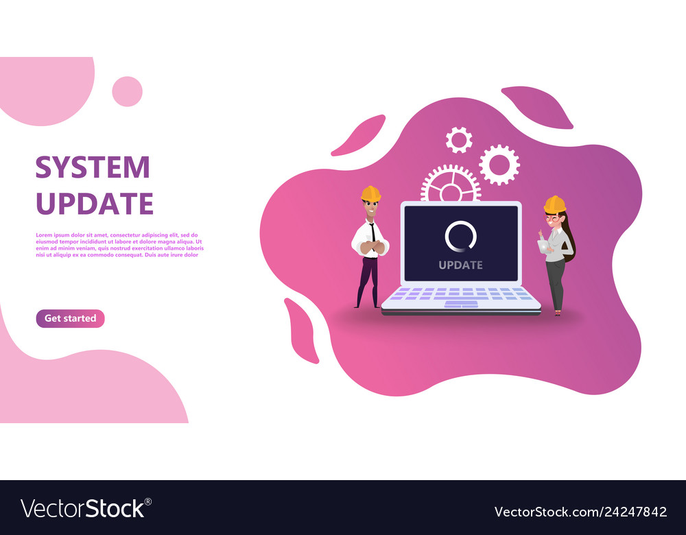 System in available. System update. Программное обеспечение Постер.