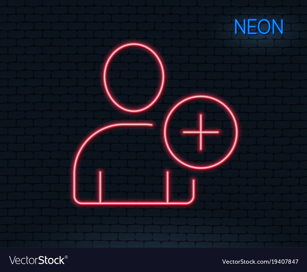Add user line icon profile avatar sign